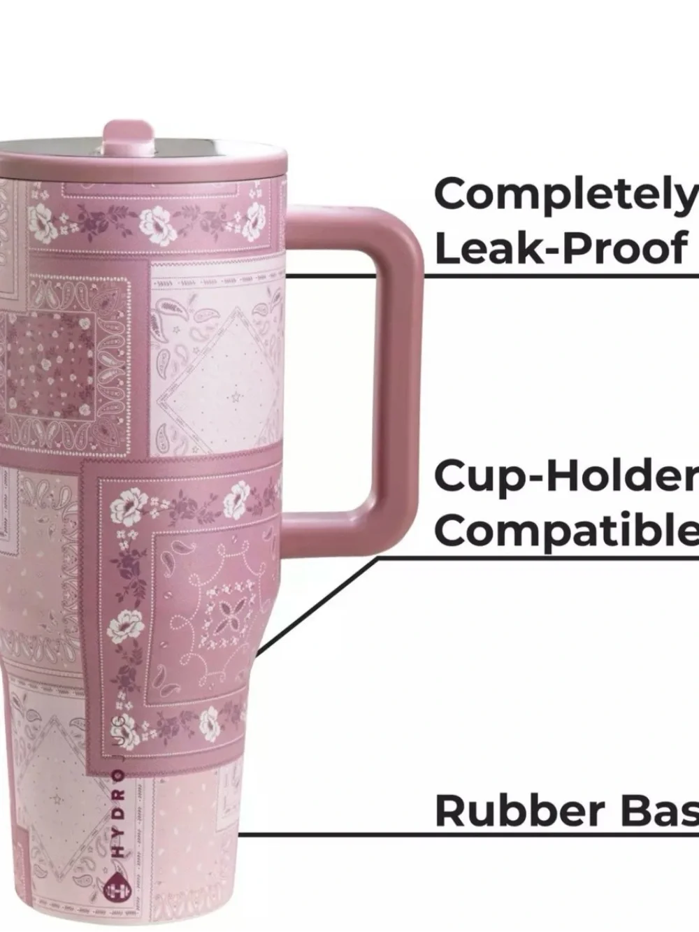 LIMITED EDITION “Pink Bandana Hydro Jug 40oz BNWT! - Picture 4 of 6
